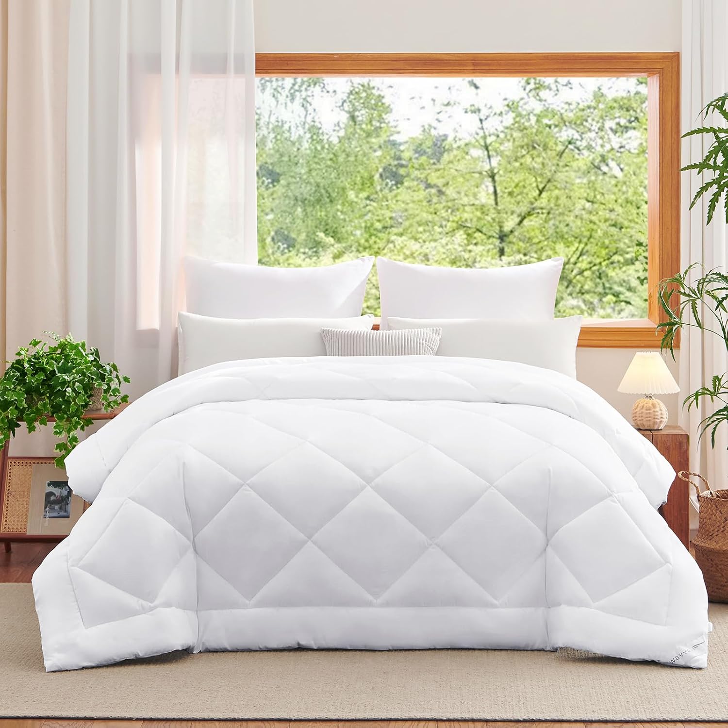 WAVVE Nordico Cama 150 Nordico Cama 135 Edredón de Fibra 300gr/m², Ligero, Suave, Transpirable (240x220 cm)