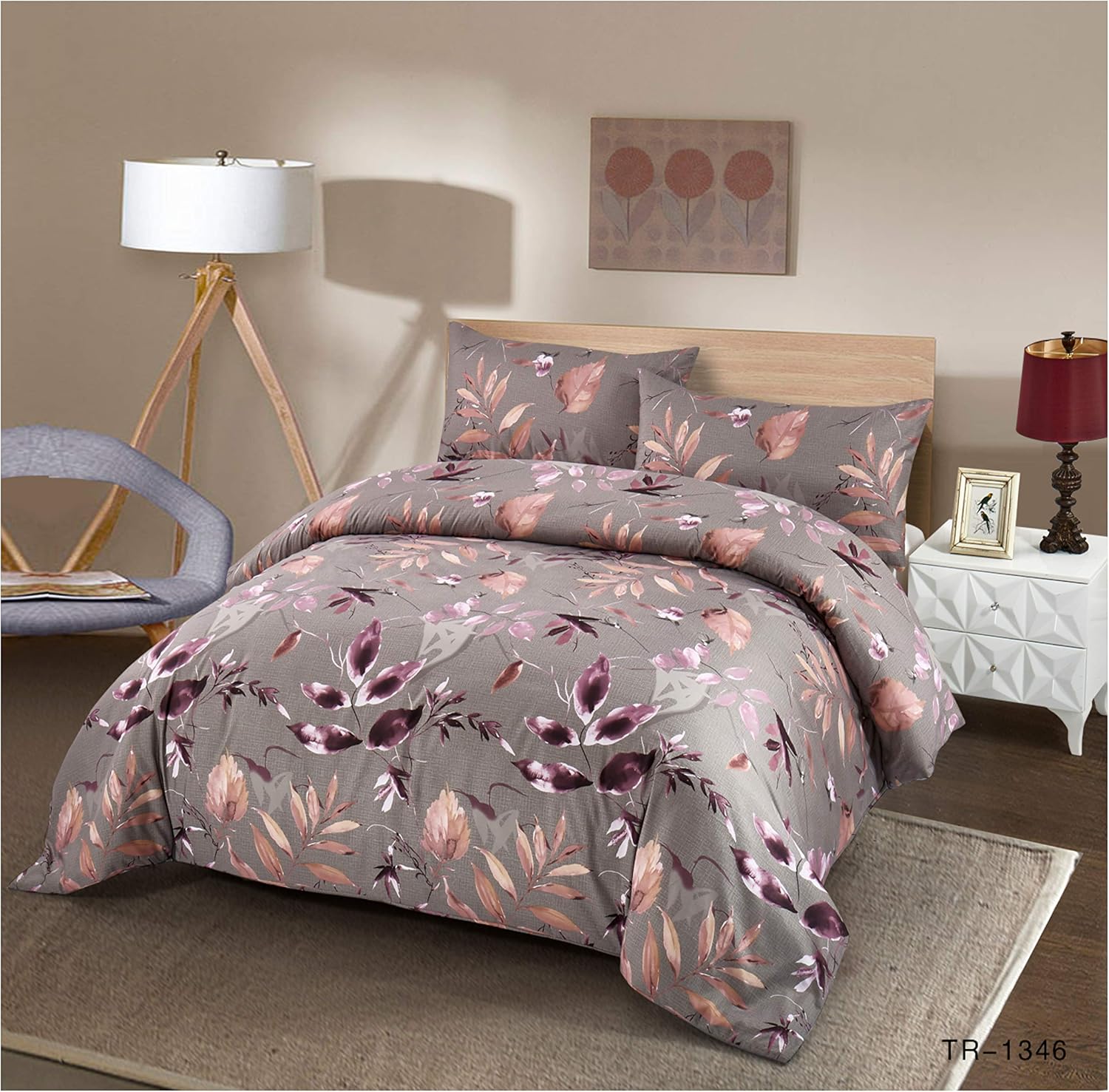 COTTON ARTean Funda Edredón Nórdico Cama 135 KADO VISON 2 piezas Microfibra Cierre con Cremallera 220x240